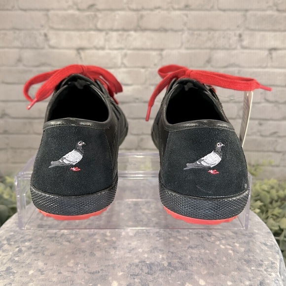 FEIYUE X STAPLE 1920 Black Leather Low Full Color Pigeon Sneakers Men’s 10🖤NWT - Picture 6 of 12